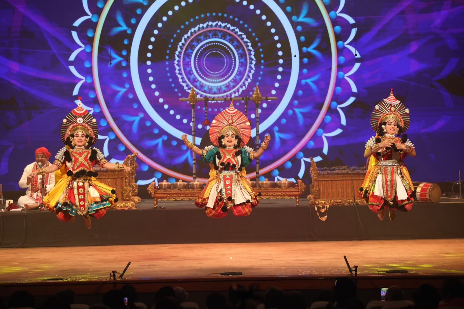 Balinese and Yakshagana performers on one stage
